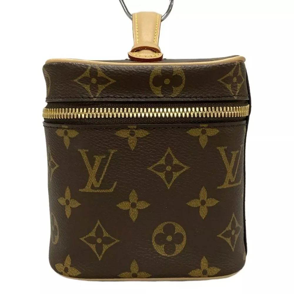 100% Auth LOUIS VUITTON Nice Mini Monogram Vanity Bag Monogram Canvas 1148-10824 - Picture 4 of 14